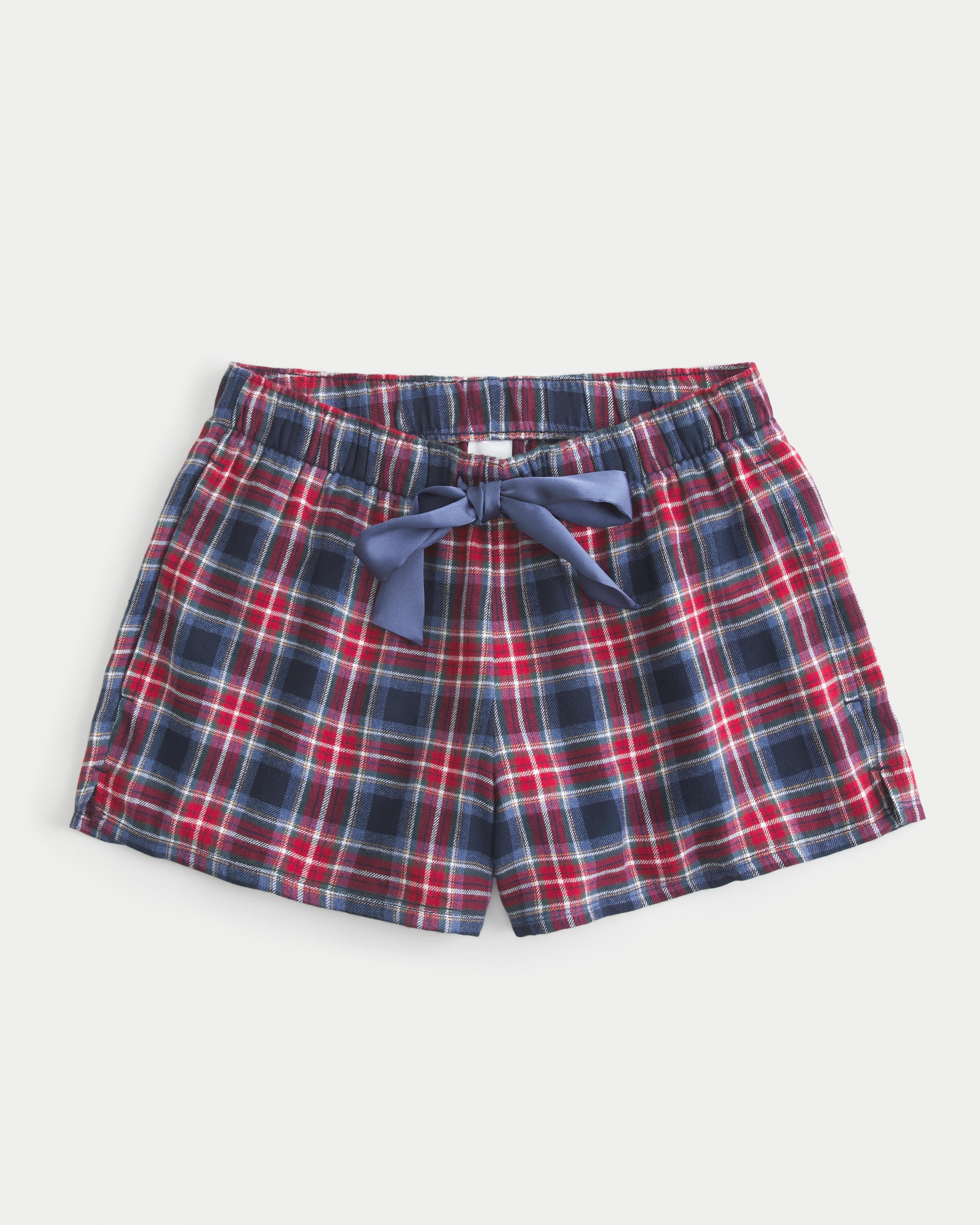 Flannel Tie Shorts Product Image