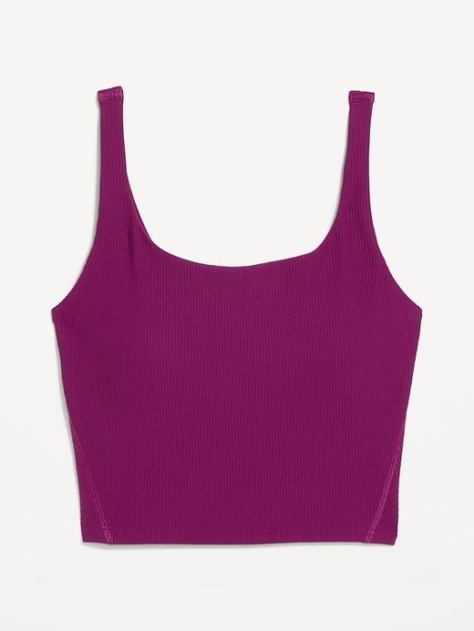 Light Support PowerSoft Ribbed Longline Sports Bra Product Image