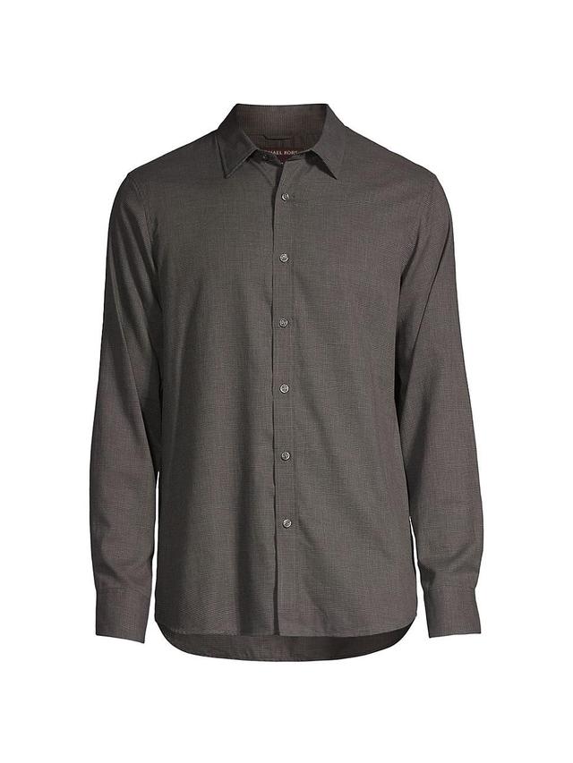 Mens Cotton Button-Front Shirt Product Image