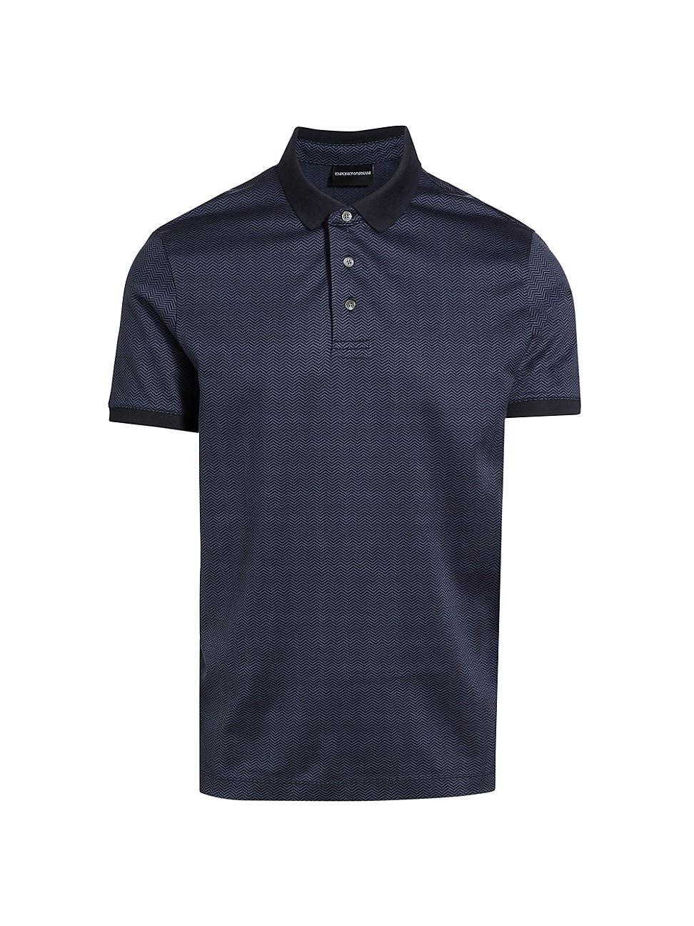 Men's Micro-Chevron Polo Shirt Product Image