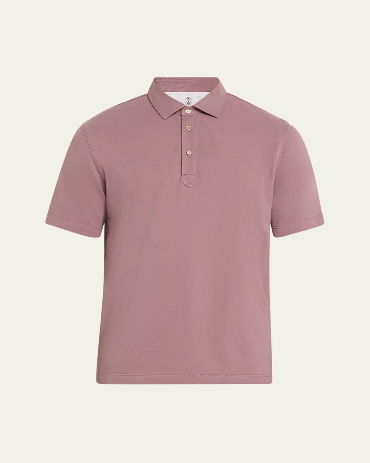 Mens Cotton Pique Polo Shirt Product Image