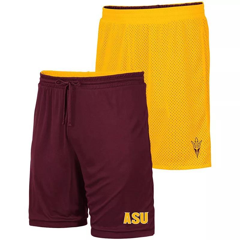 Mens Colosseum /Maroon Arizona State Sun Devils Wiggum Reversible Shorts Product Image