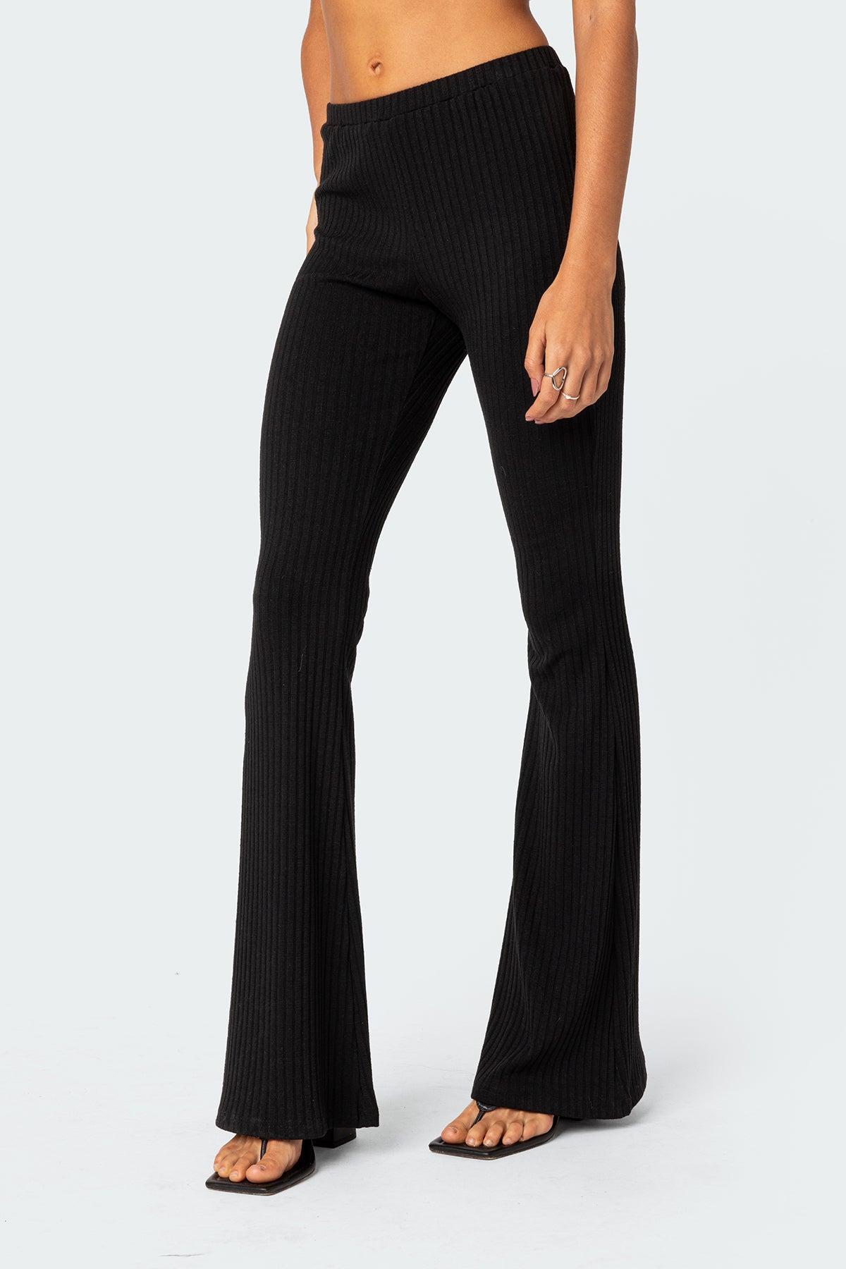 Dekota Ribbed Flared Pants Product Image