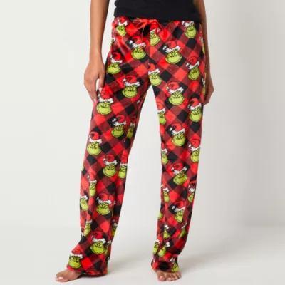 Grinch Womens Juniors Microfleece Pajama Pants Product Image