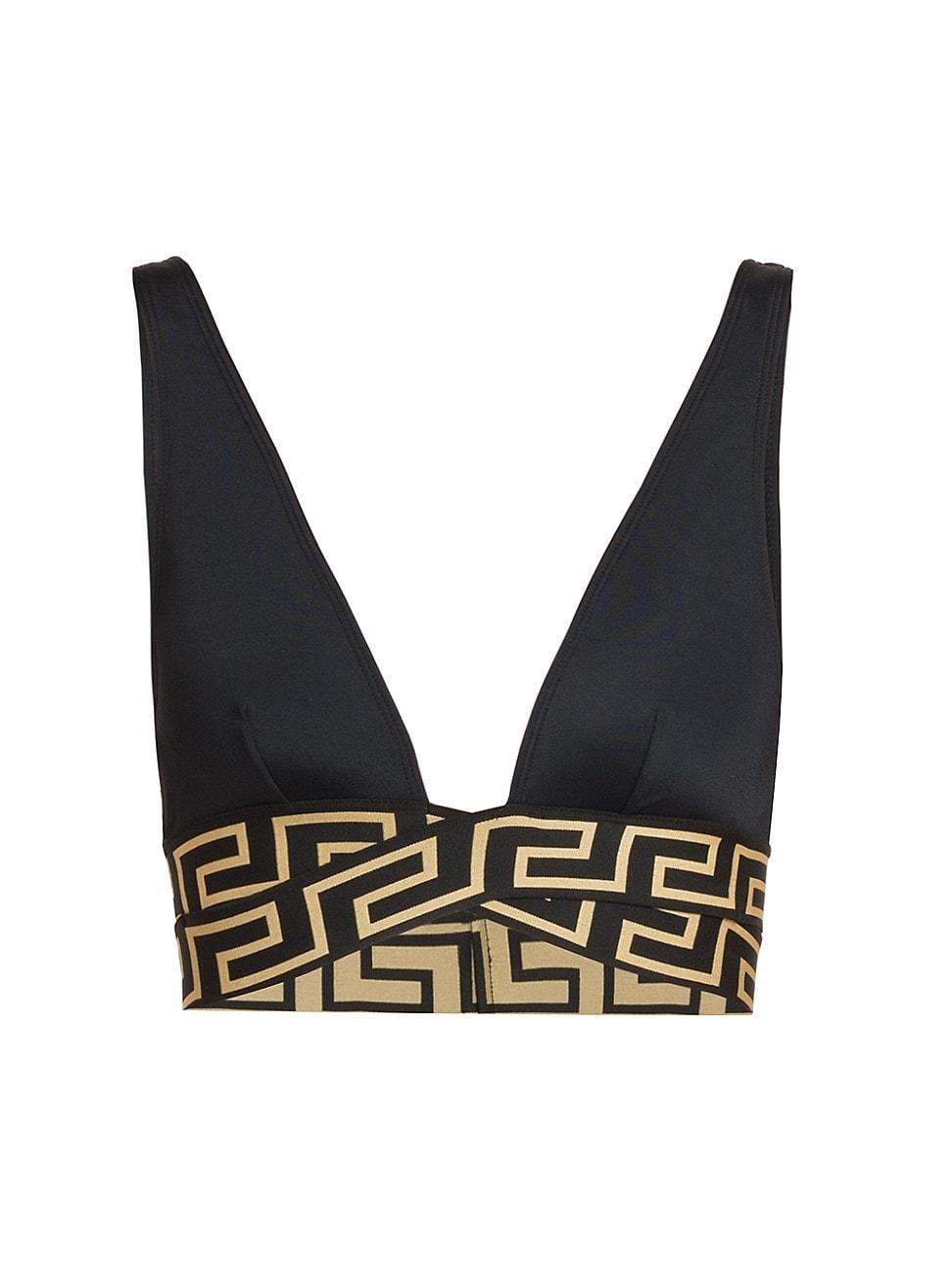 Womens Greca Triangle Bikini Top Product Image