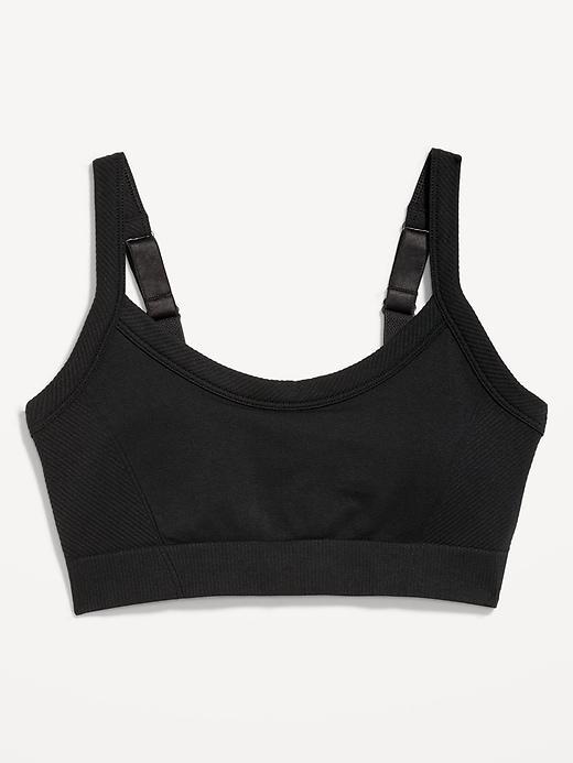 Light Support Seamless Ribbed Sports Bra Product Image