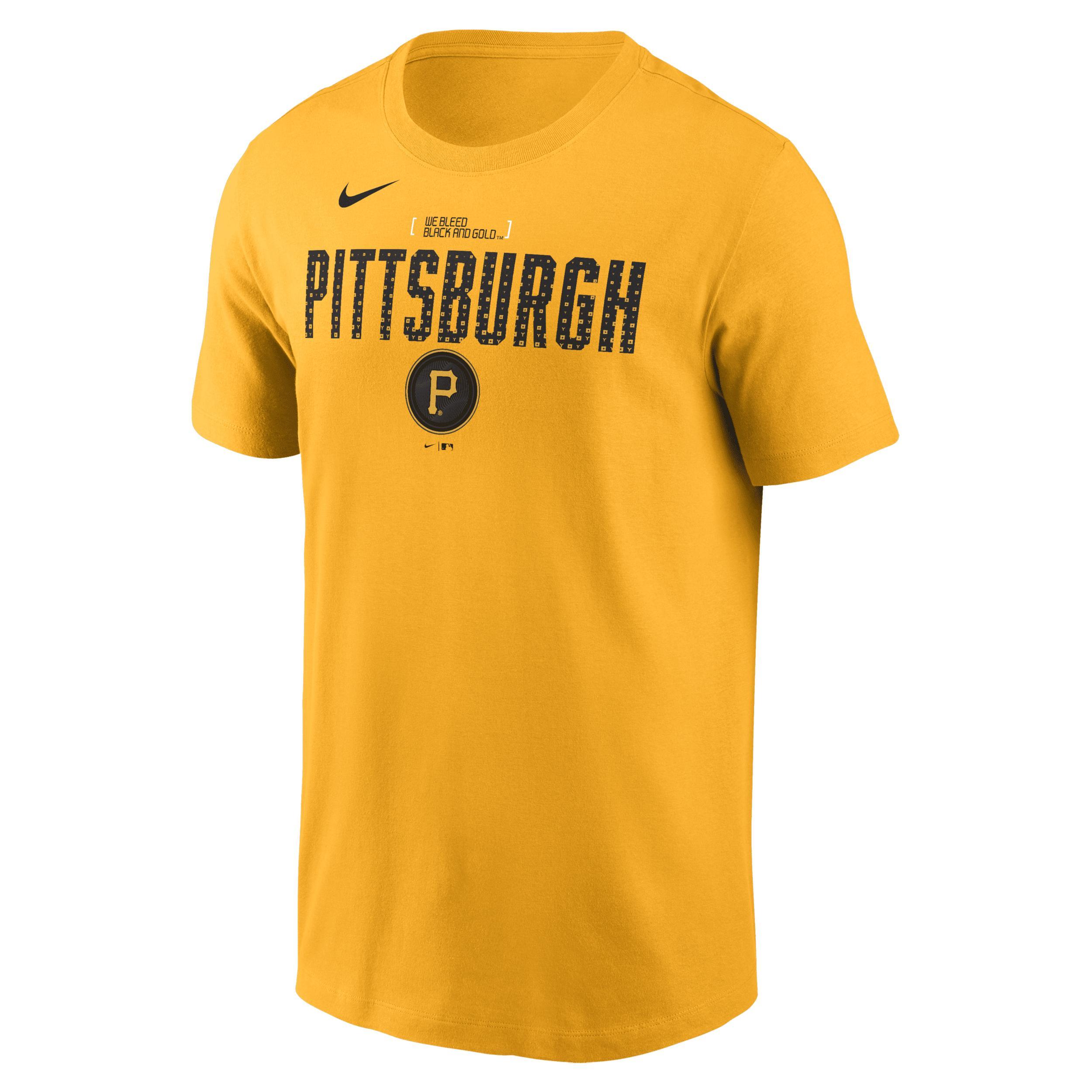 Pittsburgh Pirates Team Swoosh Lockup Nike Mens MLB T-Shirt Product Image