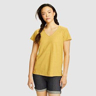 Women's EB Hemplify Short-Sleeve V-Neck Shirt Product Image