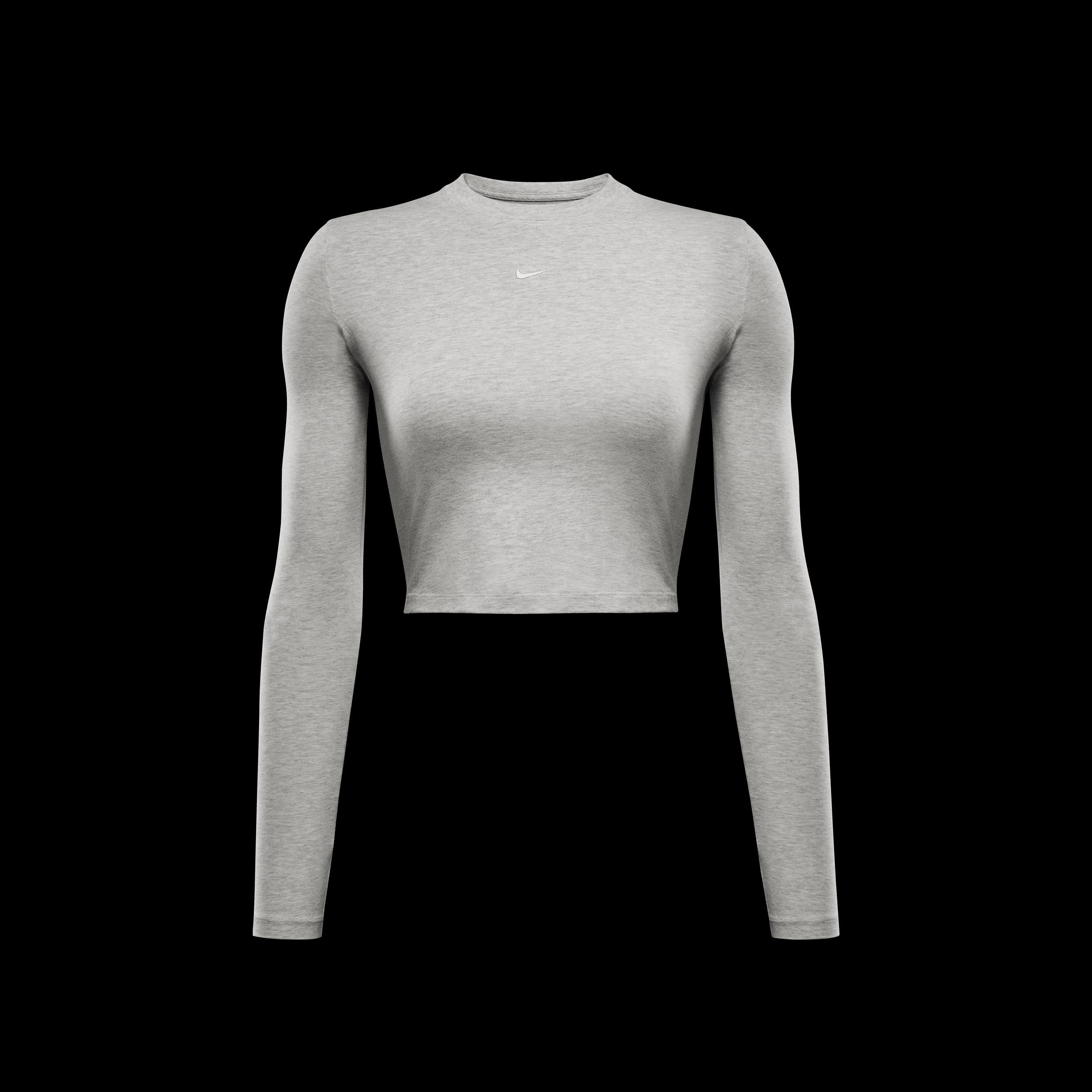 Women's Nike Sportswear Chill Knit Slim Long-Sleeve Cropped Top Product Image