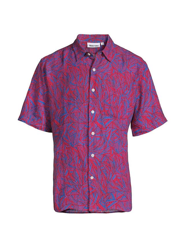 Mens Printed Cotton Shirt Product Image