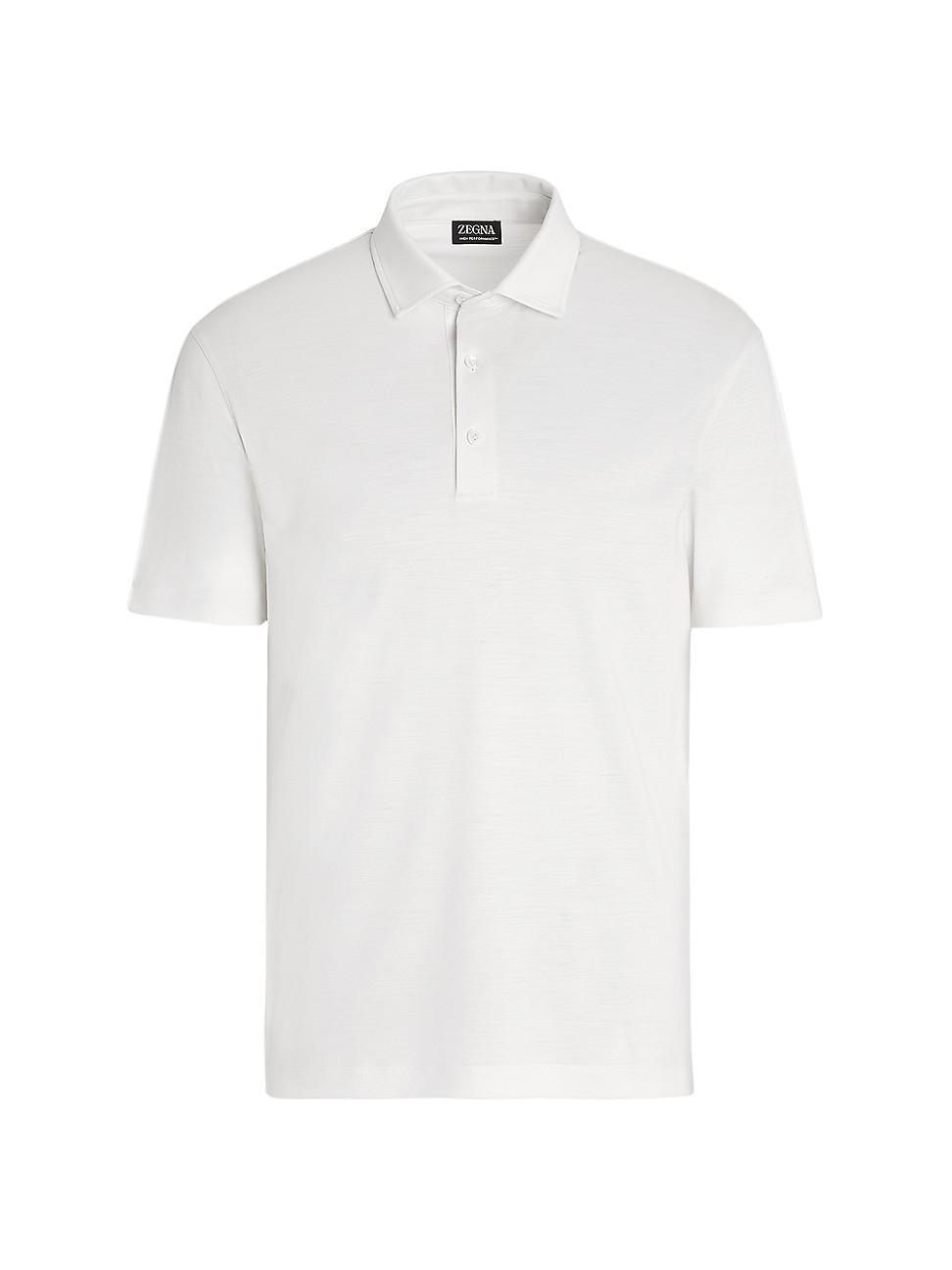 Mens High Performance Wool Piquet Polo Shirt Product Image