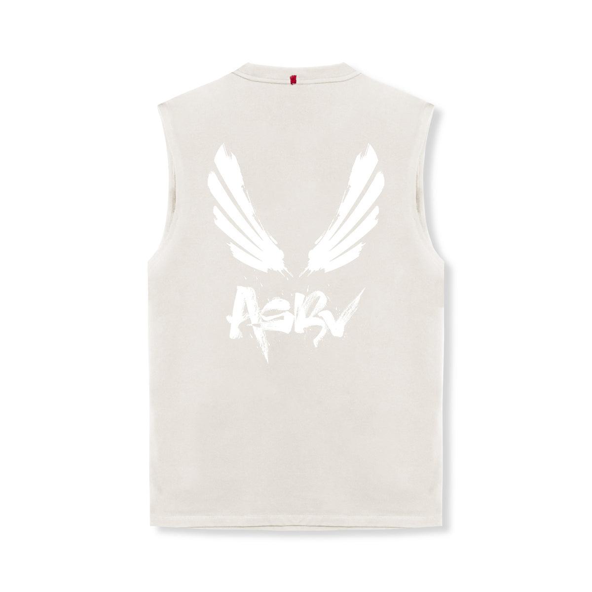 0807. Tech Essential™ Relaxed Cutoff - Stone/White "Brush Wings/ASRV" Product Image