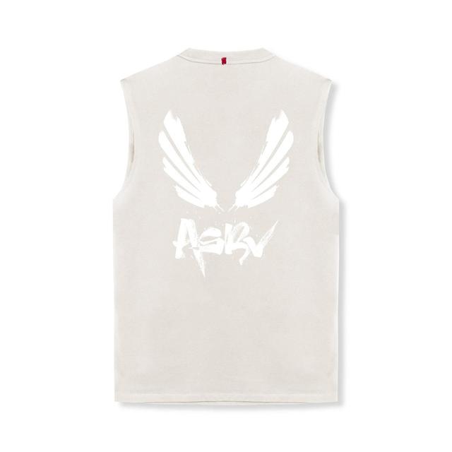 0807. Tech Essential™ Relaxed Cutoff - Stone/White "Brush Wings/ASRV" Product Image