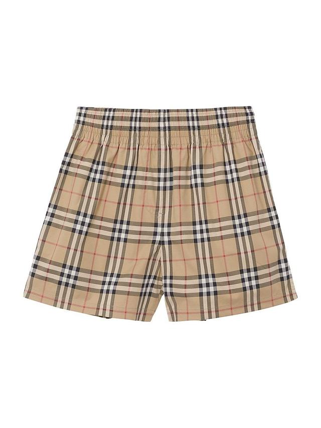 Audrey Side-Stripes Check Shorts Product Image