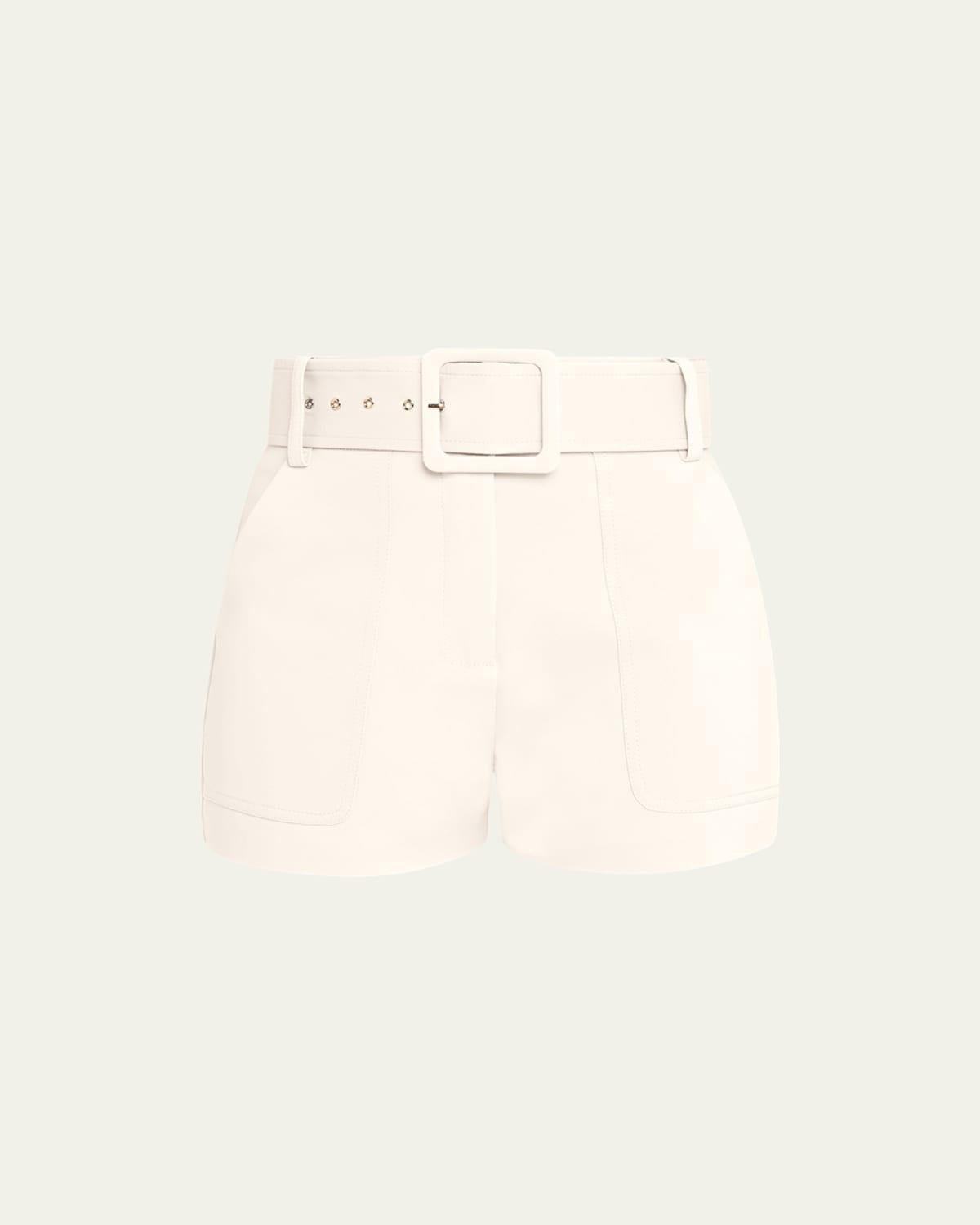 Womens Kasey Belted High-Rise Shorts Product Image