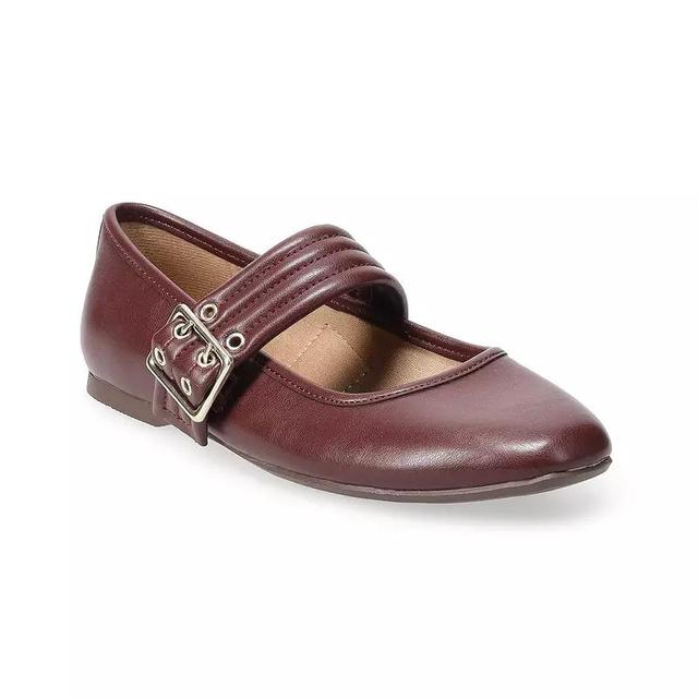 Sonoma Goods For Life Delilah Womens Mary Jane Flats Red Product Image