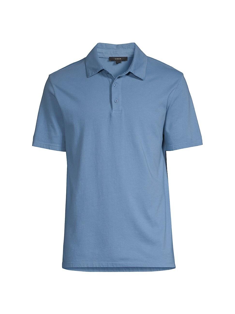 Vince Regular Fit Garment Dyed Cotton Polo Product Image