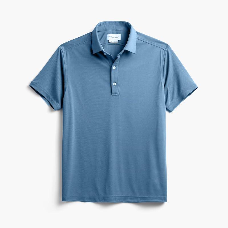 Atlantic Blue Oxford Men's Apollo Polo Product Image