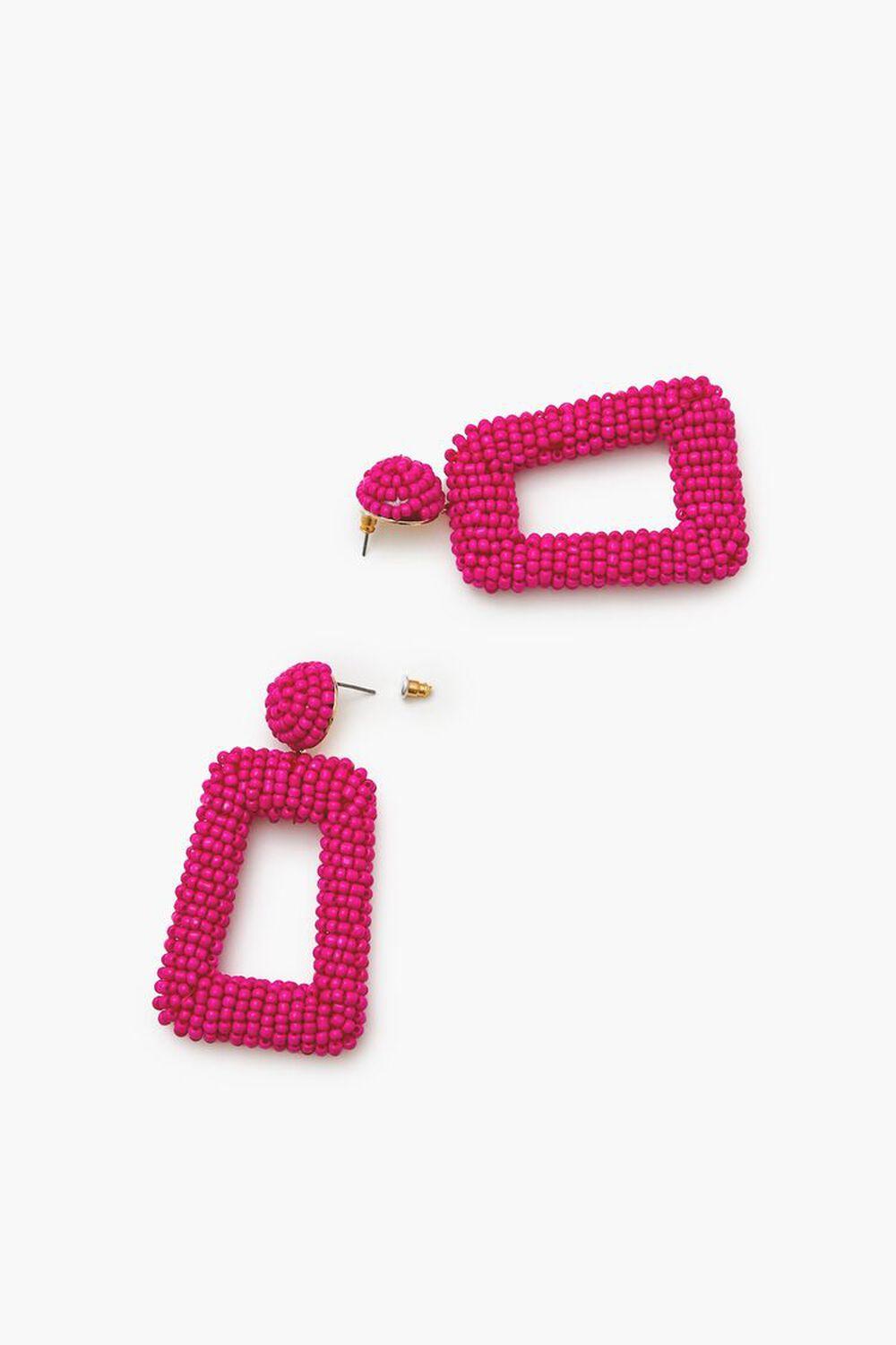 Beaded Geo Drop Earrings | Forever 21 Product Image