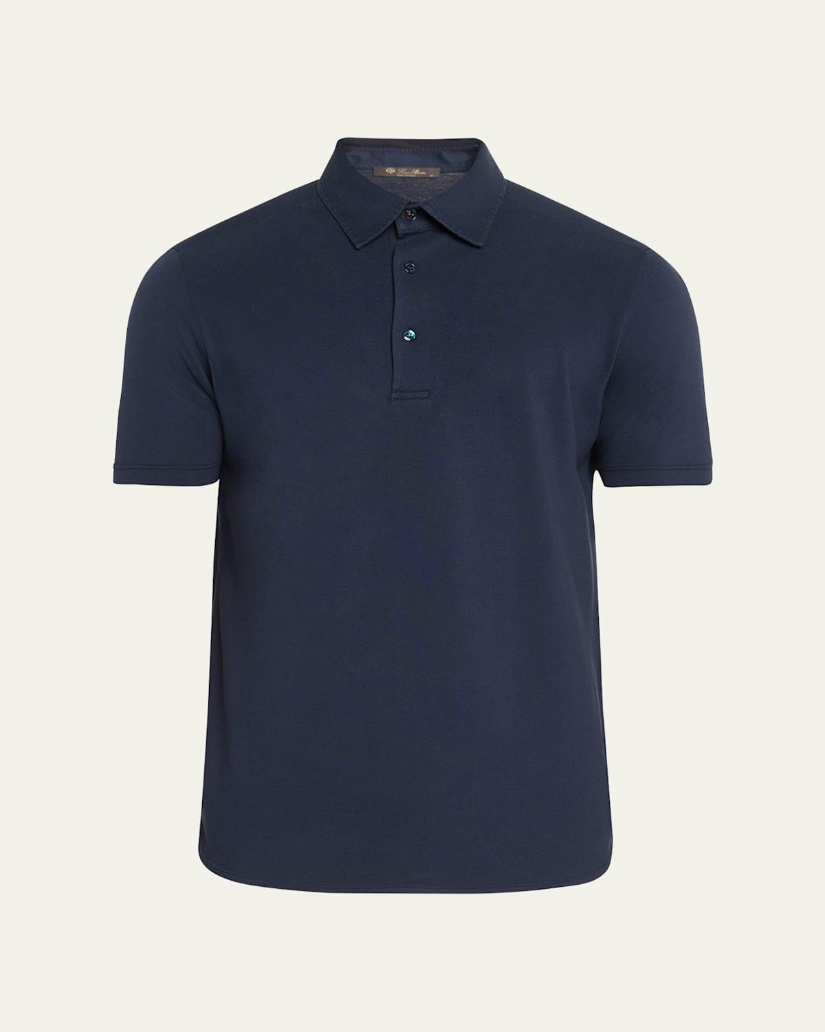 Mens Piqu Dyed Polo Shirt Product Image