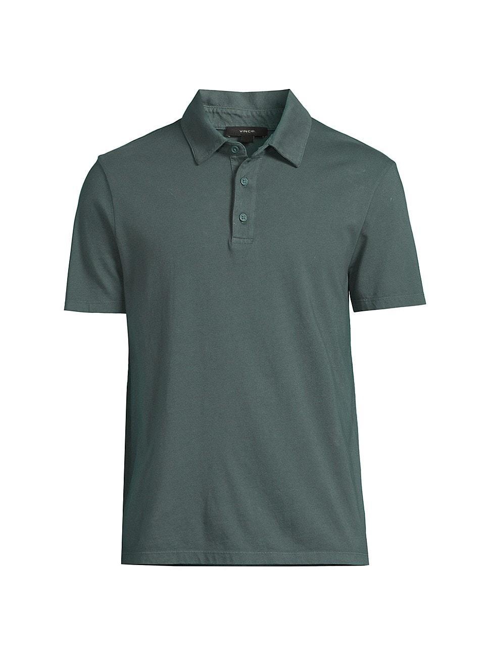 Vince Regular Fit Garment Dyed Cotton Polo Product Image