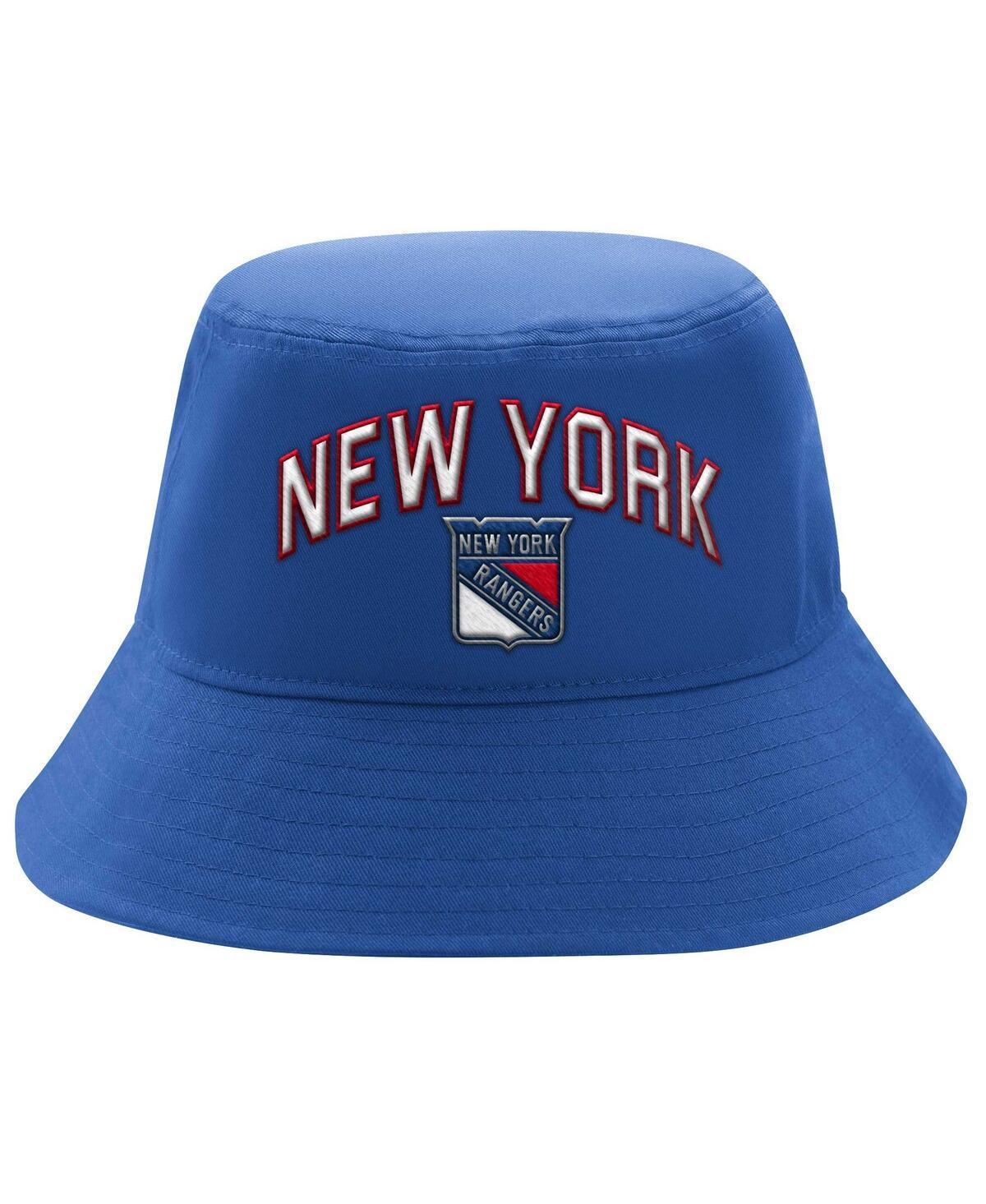 Starter Mens Blue New York Rangers Arch Logo Bucket Hat Product Image