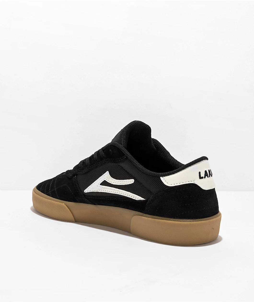 Lakai Cambridge Black, White & Gum Skate Shoes Product Image