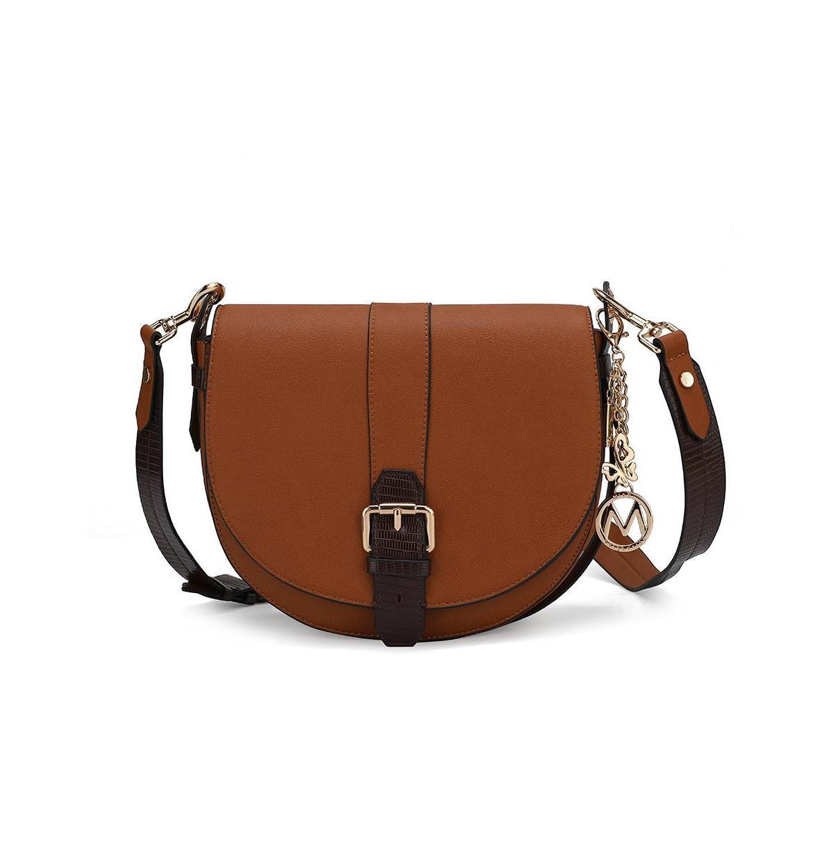 Mkf Collection Ayla Snake-Embossed Color Block Women s Shoulder Bag by Mia K Product Image