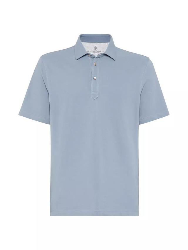 Cotton Pique Collar Polo Shirt Product Image