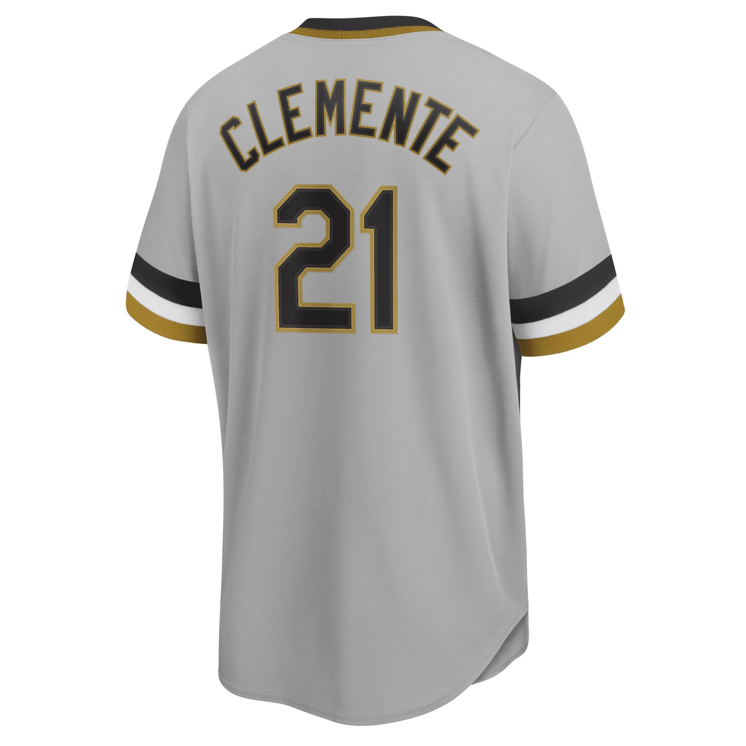 Nike Mens MLB Pittsburgh Pirates (Roberto Clemente) Cooperstown Baseball Jersey Product Image