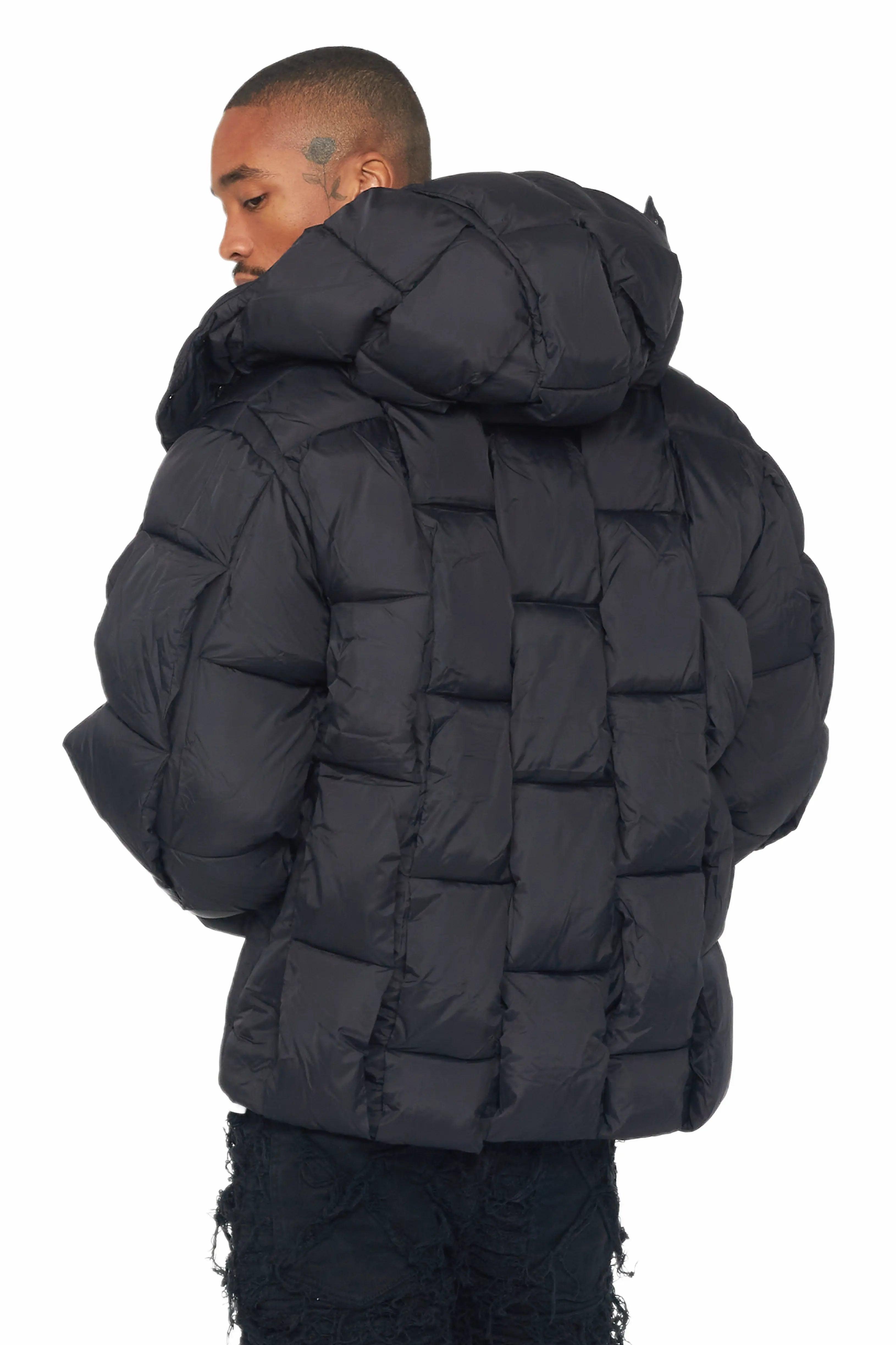 Marley Black Puffer Jacket Male Product Image