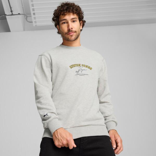 PUMA SENNA A VIDA Men's Sweatshirt in Light Grey Heather Product Image