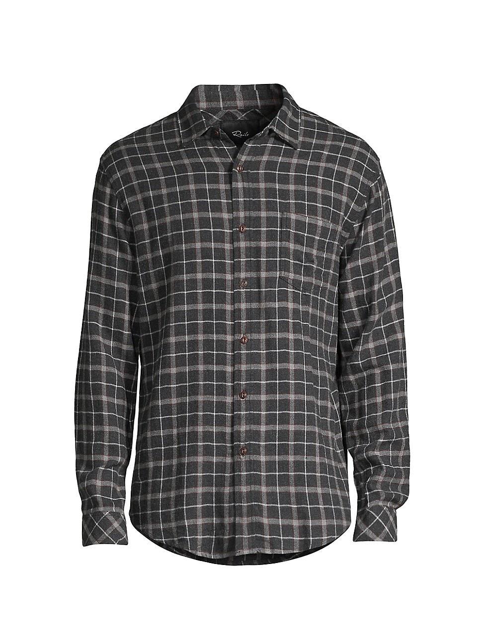 Mens Regular-Fit Lennox Brushed Plaid Shirt Product Image