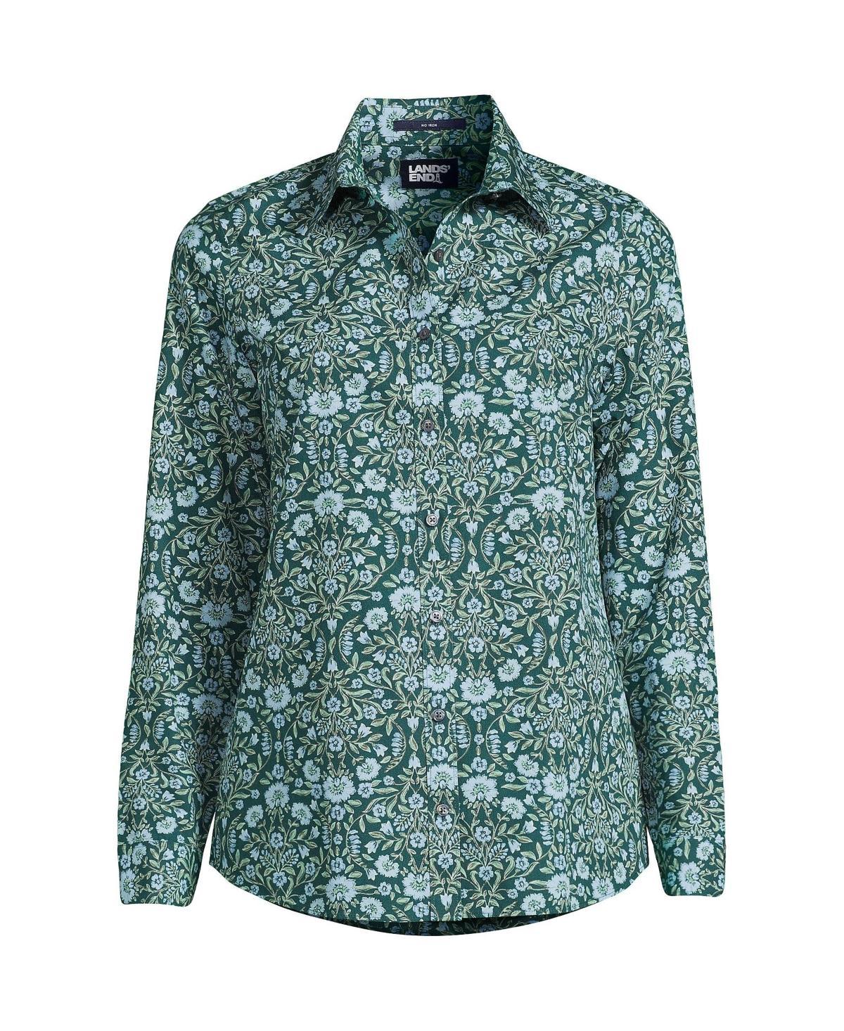 Lands End Womens Wrinkle Free No Iron Button Front Shirt Product Image