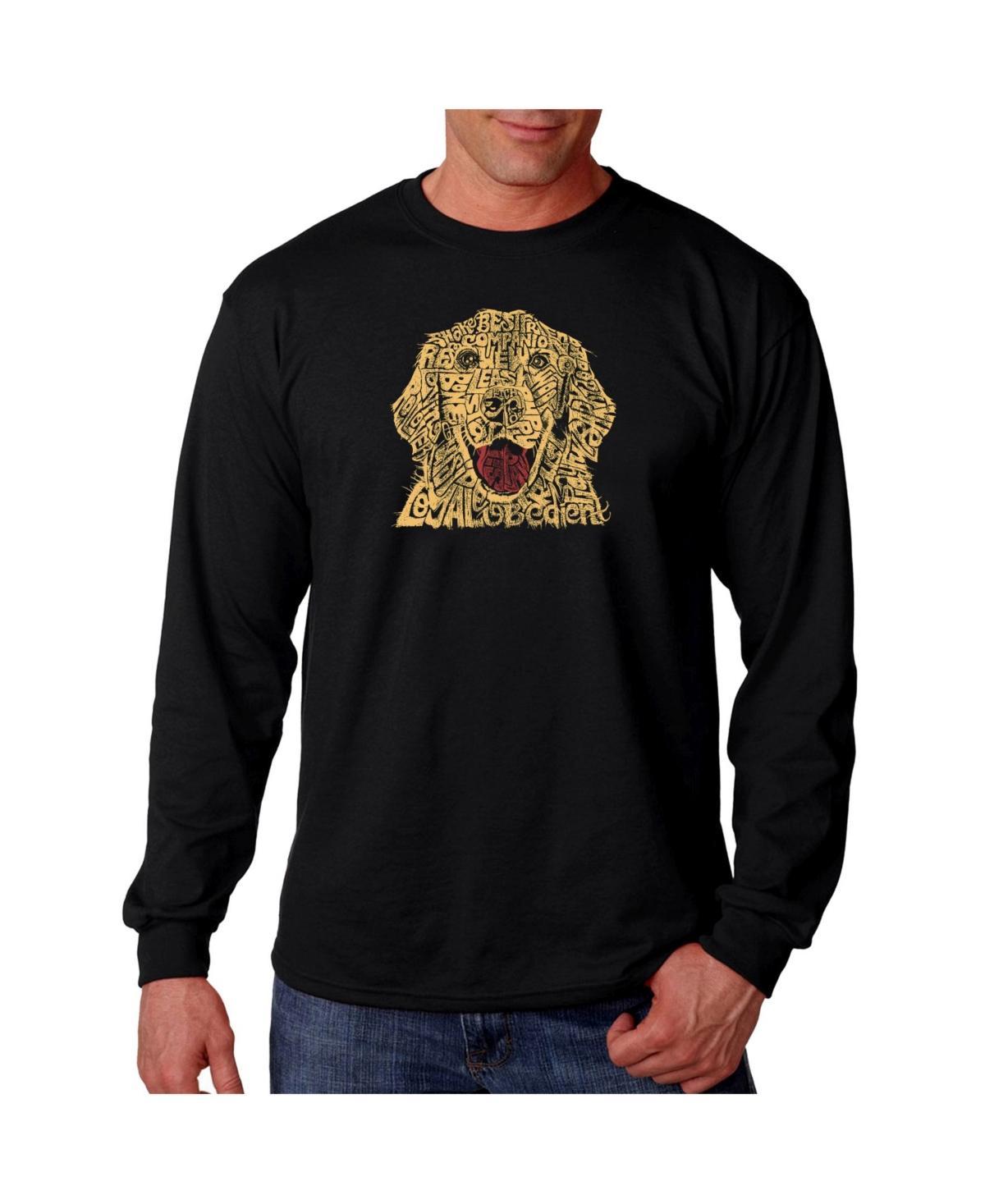 La Pop Art Mens Word Art Long Sleeve T-Shirt- The Mad Hatter Product Image