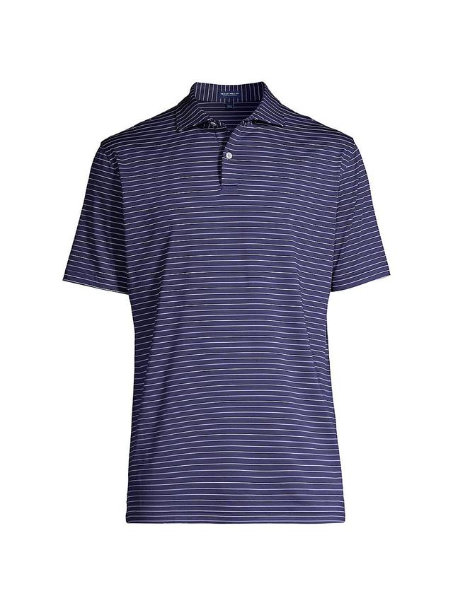 Mens Crown Crafted Duet Pinstriped Polo Shirt Product Image