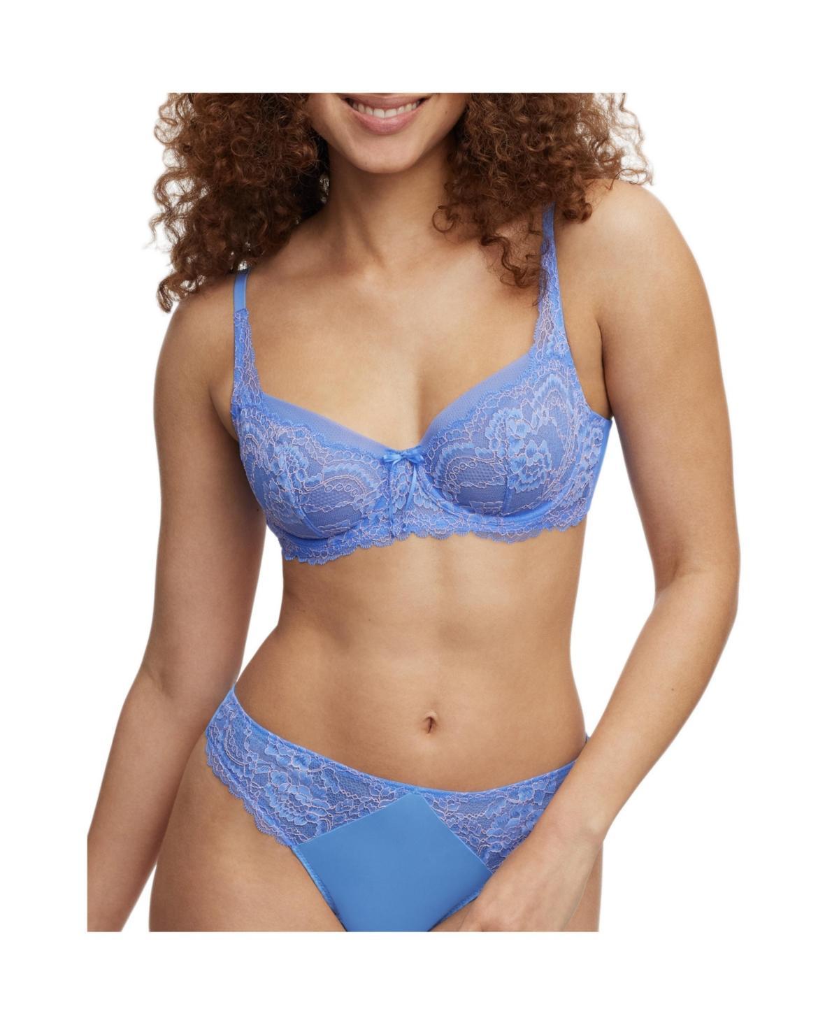 Skarlett Blue Womens Minx Lace Balconette Bra - Blue nile Product Image