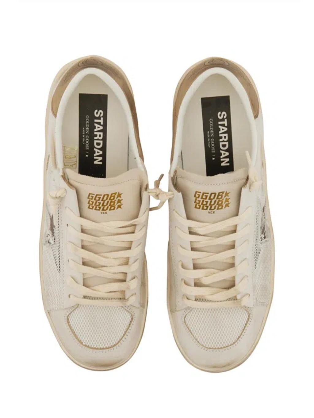 GOLDEN GOOSE Classic Stardust Sneakers For Men In White Product Image