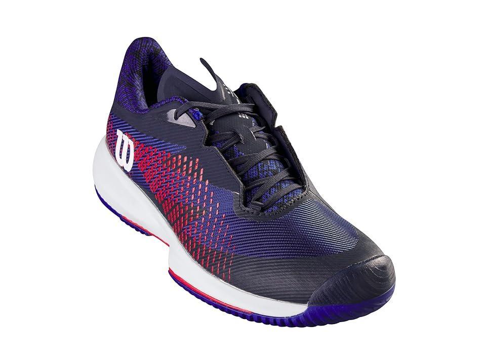 Wilson Kaos Swift 1.5 Tennis Shoes (Navy Blazer/Cooling Spray/Infrared) Men's Shoes Product Image