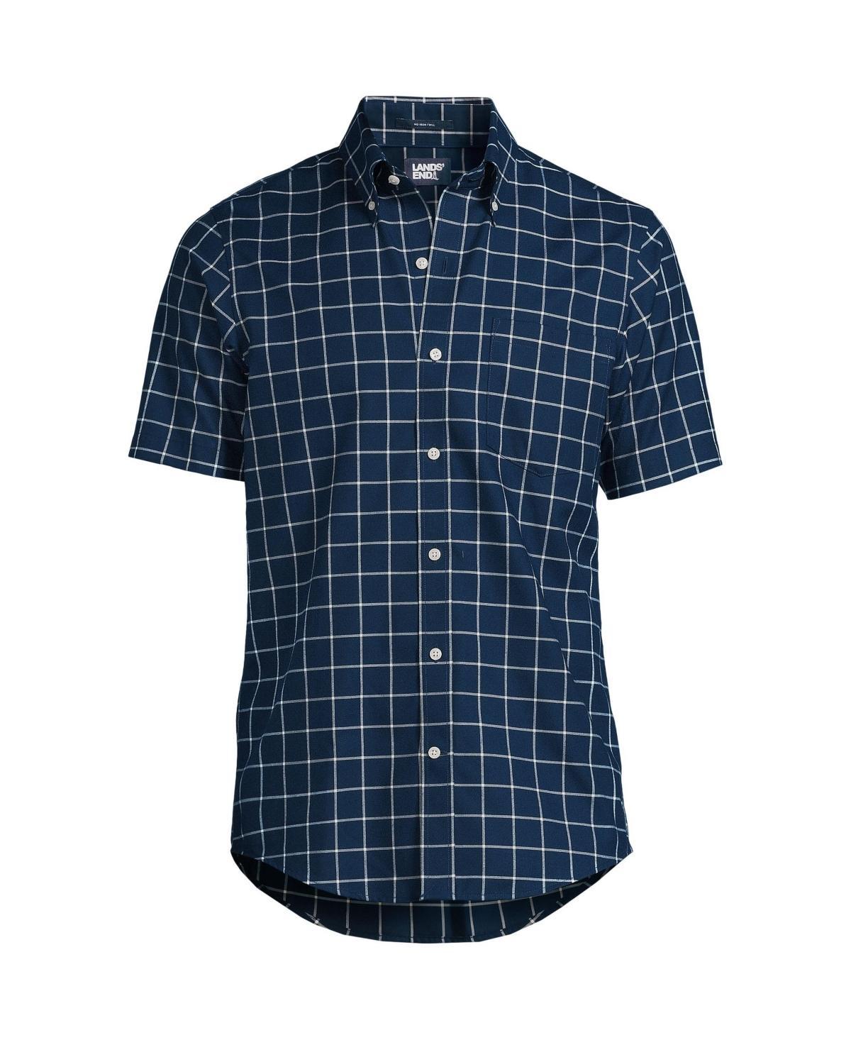 Lands End Mens Short Sleeve Traditional Fit No Iron Sportshirt Product Image