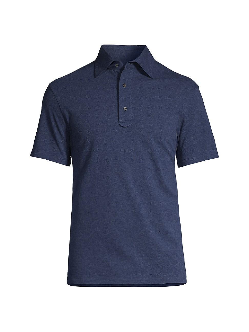 Mens Piqu Cotton Polo Shirt Product Image