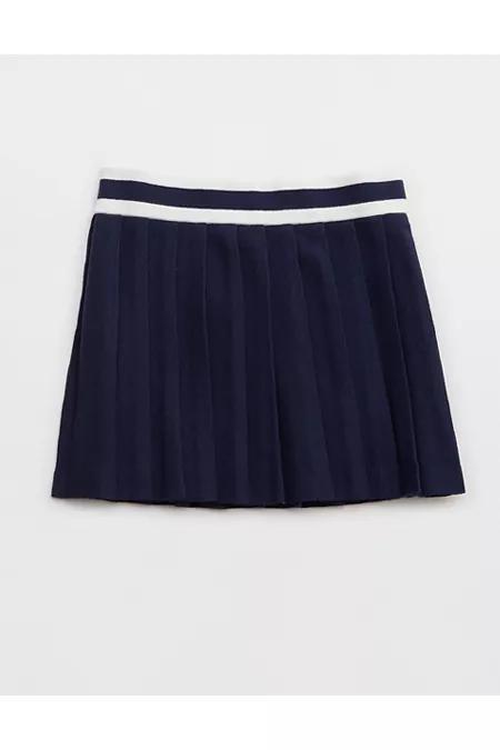 Aerie Pleated Sweater Mini Skirt Women's Product Image