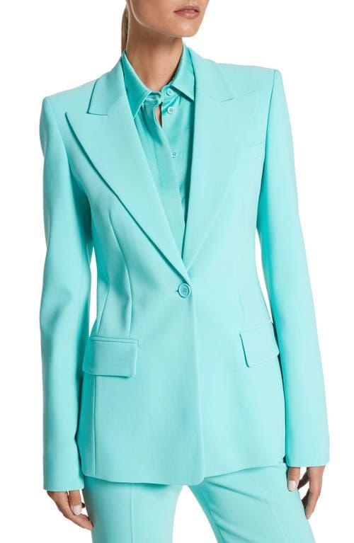 Michael Kors Collection Georgina One-Button Virgin Wool Blend Blazer Product Image