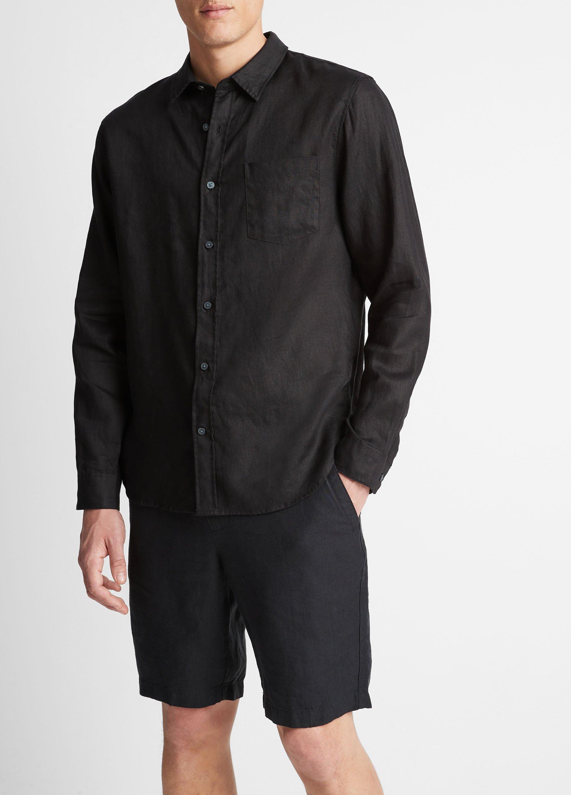 Linen Long-Sleeve Shirt Product Image