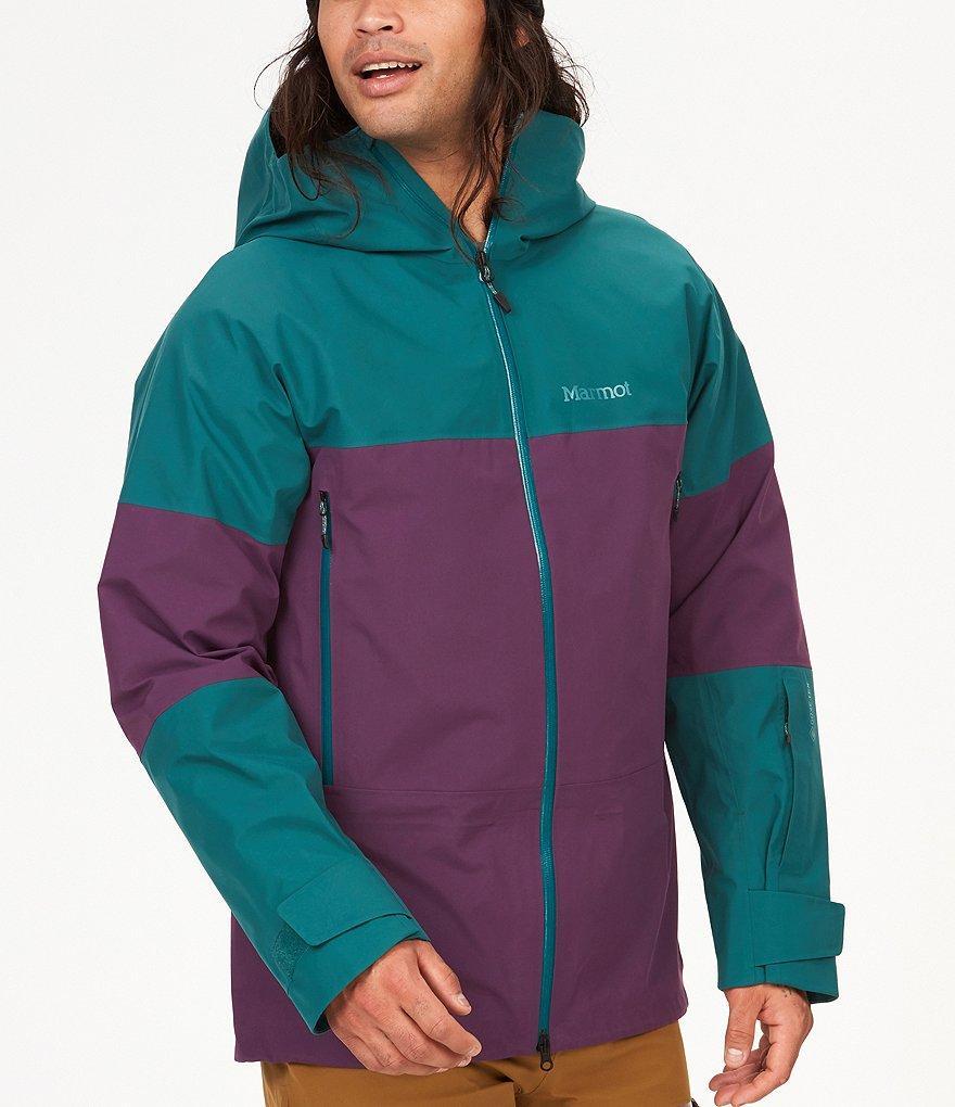 Marmot Orion GORE TEX® Color Block Hooded Ski Snow Jacket Product Image