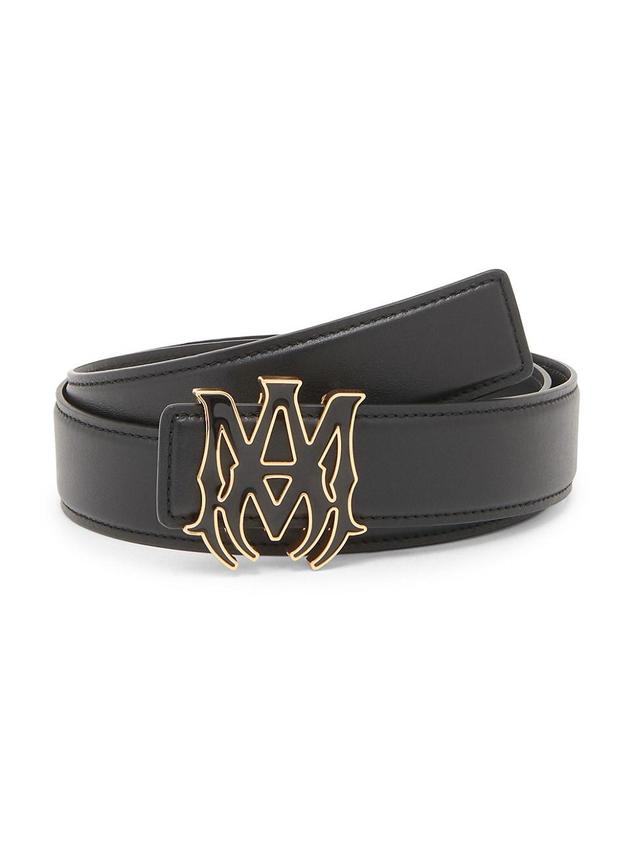 Mens MA Core Logo Leather Belt Product Image