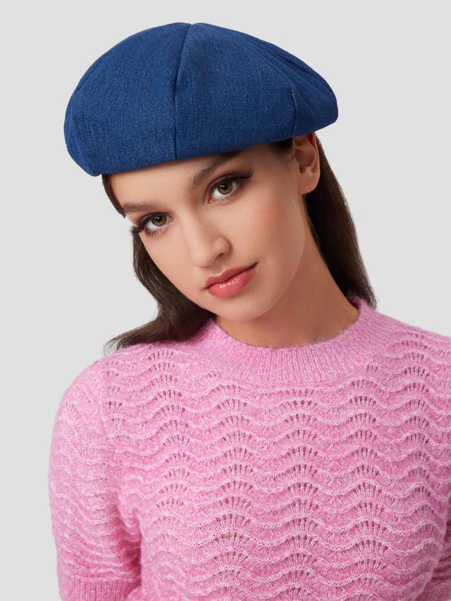 Solid Beret Hat Product Image