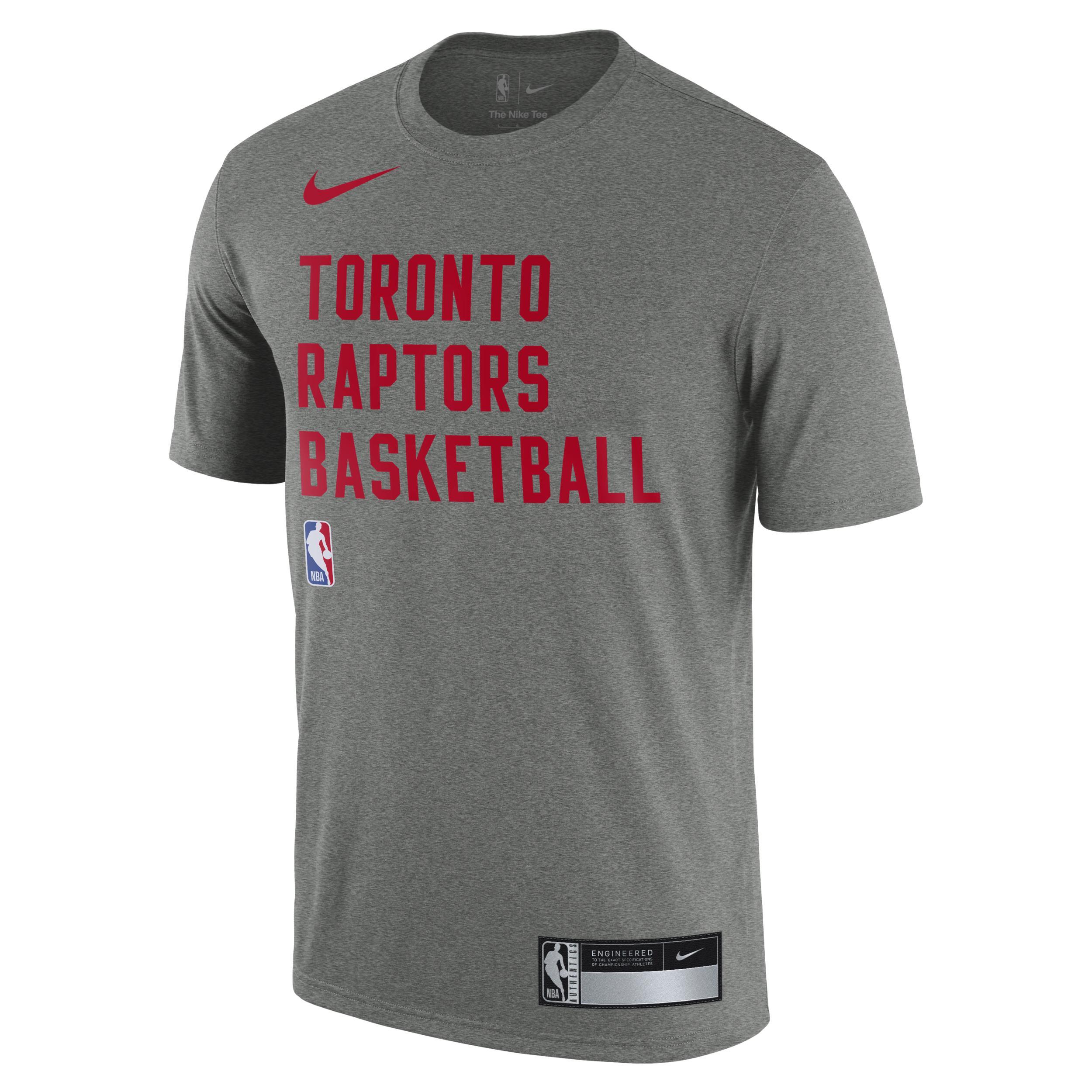 Mens Nike Heather Gray Toronto Raptors 2023/24 Sideline Legend Performance Practice T-Shirt Product Image