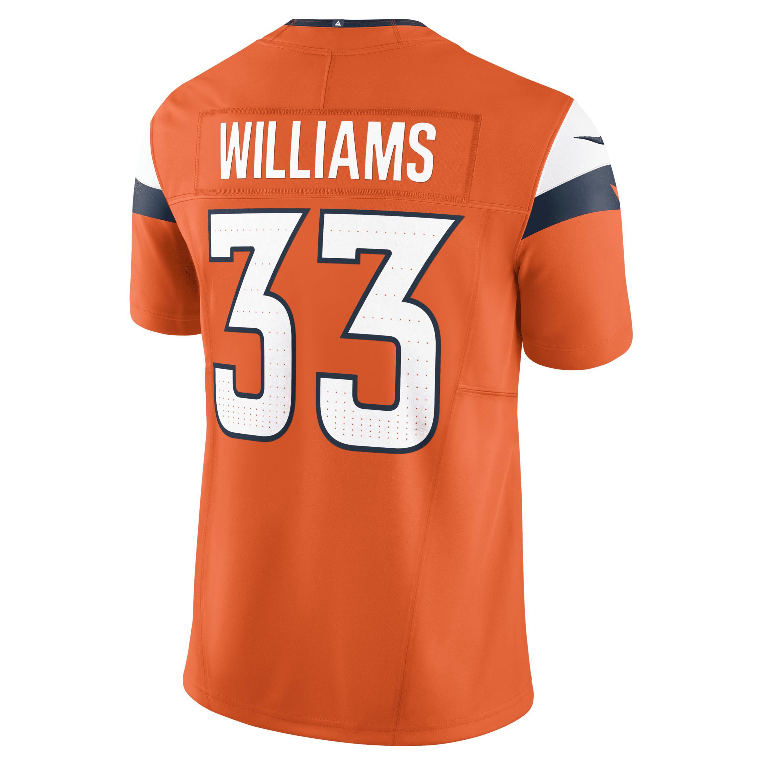 Mens Nike Javonte Williams Denver Broncos Vapor F.U.S.E. Limited Jersey Product Image