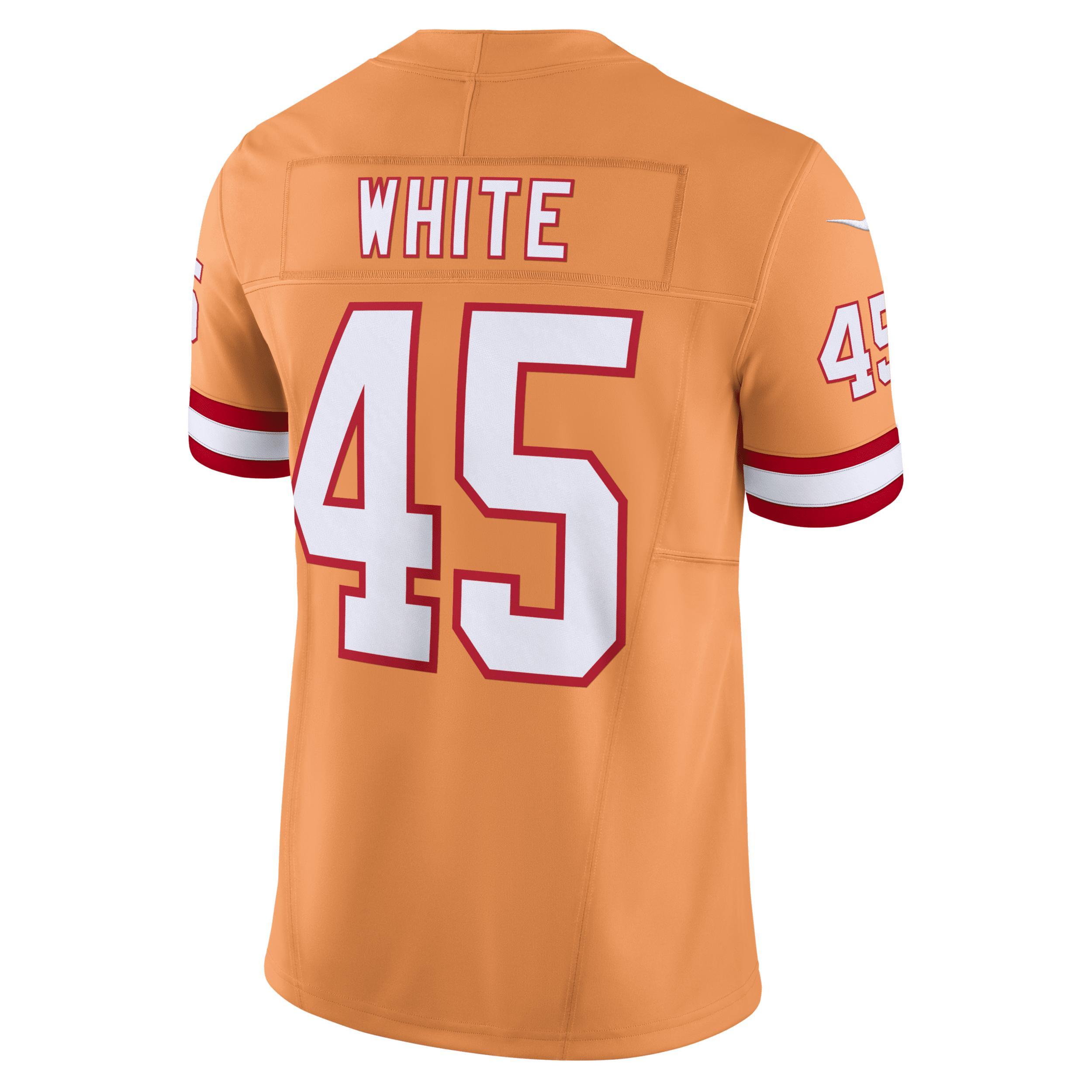 Mens Nike Devin White Tampa Bay Buccaneers Throwback Vapor F.U.S.E. Limited Jersey Product Image